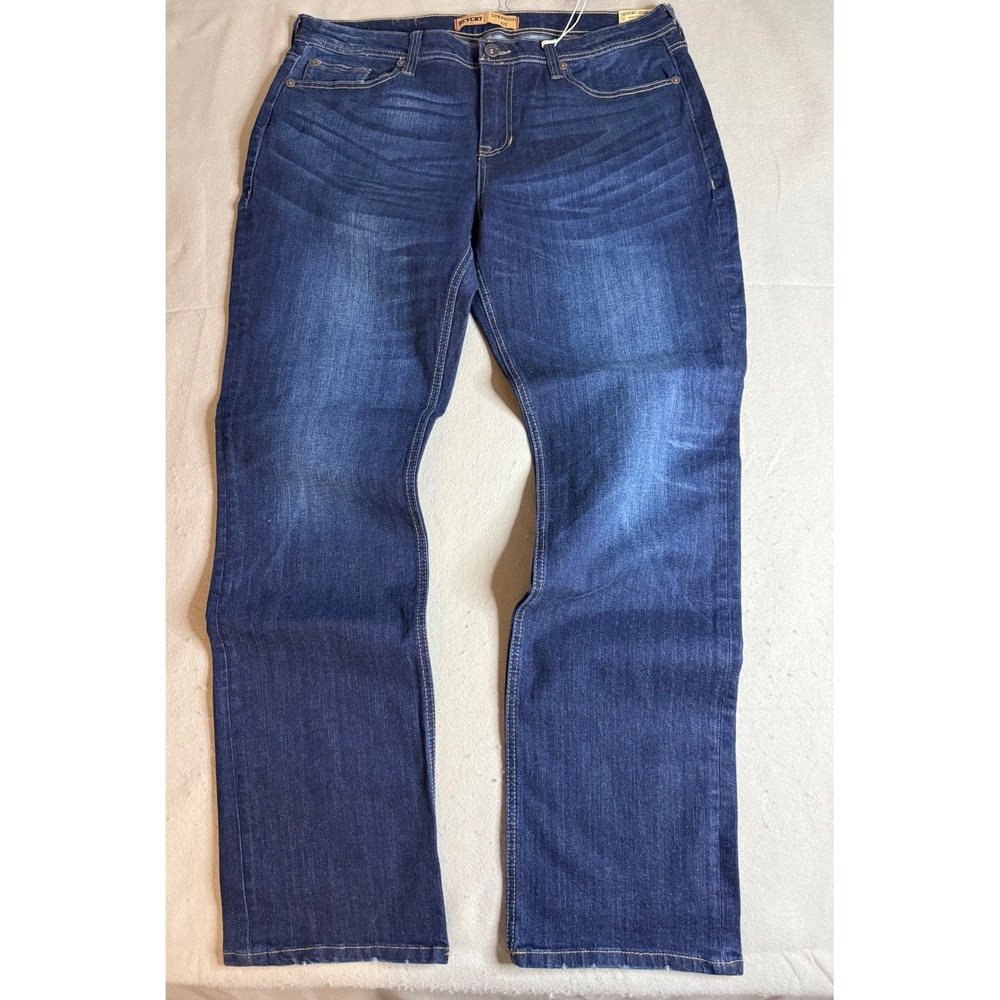 Seven7 Premium Denim Co Mens Straight Fit 4-Way Stretch Jeans Blue 38x34 NWT